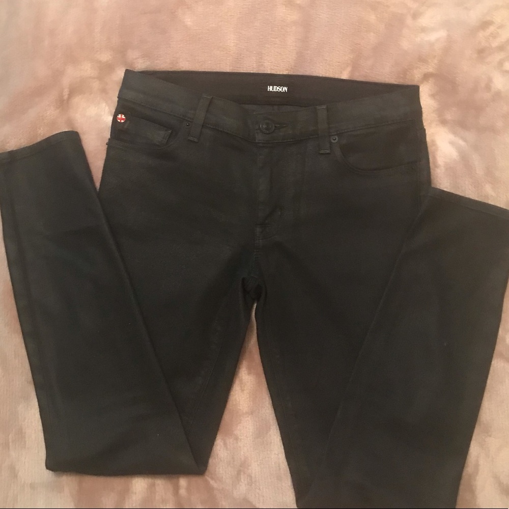 Hudson Black Sheen Jeans